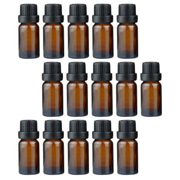

storage bottles & jars 20pcs 5ml glass essential oil cosmetic container brown