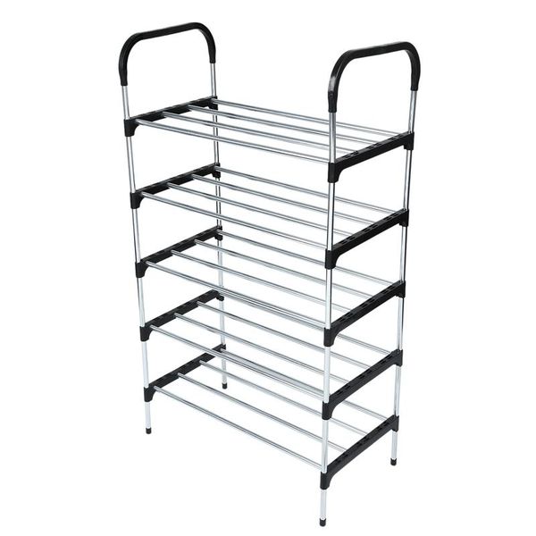 

clothing & wardrobe storage luda 5 layers shoes shelf shoe organizer simple rack with handrail easy to assemble space saving
