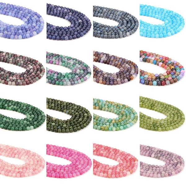 

other wholesale 21 kinds of 8 mm green cracked agat beads polished drilled stone bead for diy making jewelry bracelets necklace earing