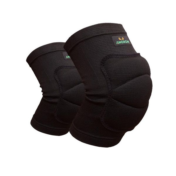 

knee pads soft guards for volleyball dance yoga football tennis skating workout climbing elbow &, Black;gray