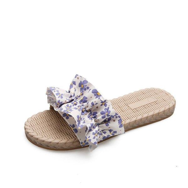 

slippers flat for women's 2021 summer fashion rubber soles comfortable shoes, Black