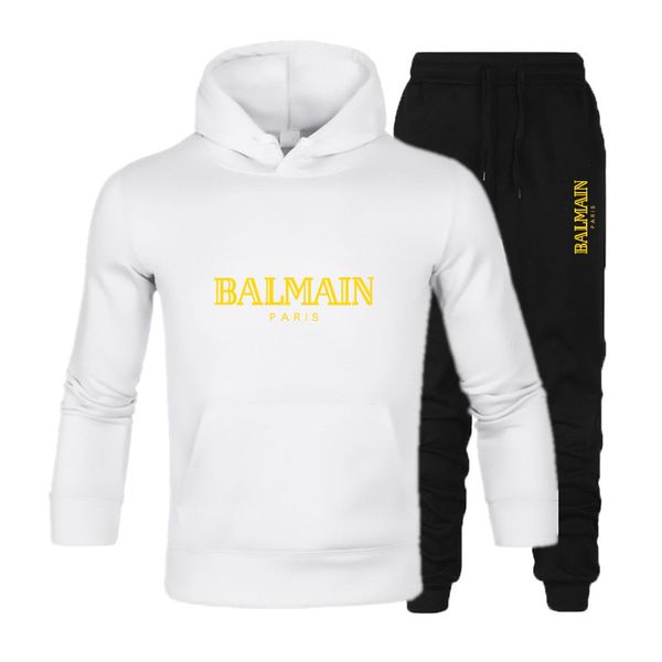 

men's tracksuits casual sports sweater set letter printing hooded couple, Gray