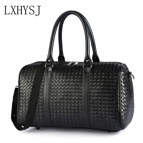 

large capacity travel bag duffle big women's waterproof leather hand luggage s short trip men sports package 220224