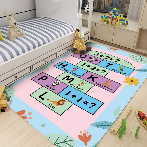 

carpets children's mat soft living room number game letter combination carpet baby climbing non-slip flannel