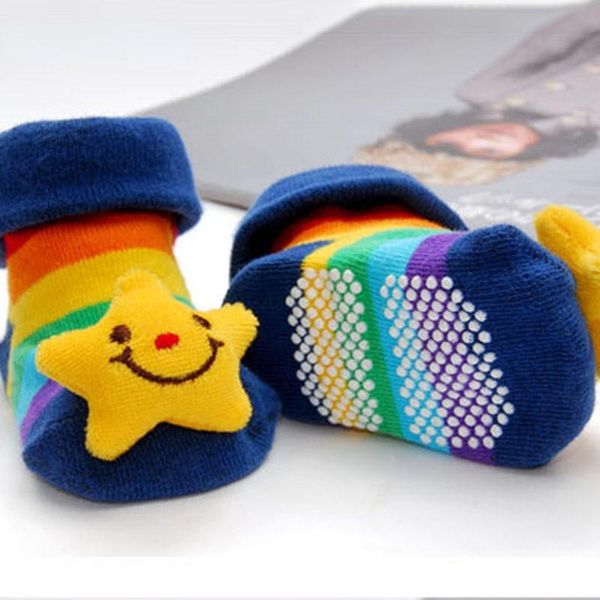 

first walkers anti slip cotton toddler socks shoes born 0-12 month lovely animal cartoon slipper baby