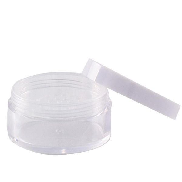 

10pcs skin cream jars body lotion containers white plastic face cosmetic jar storage bottles &