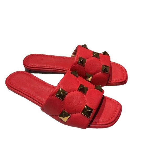 

slippers 2021 summer new flat slippers breathable casual daily leather slip resistant willow shaped zly {category}, Black