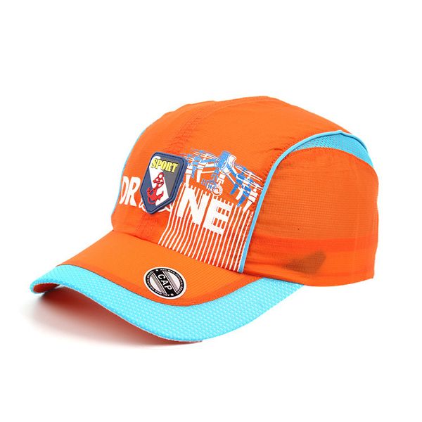 

caps fashion cap 2021 children's hat printing quick drying travel sunshade, Blue;gray