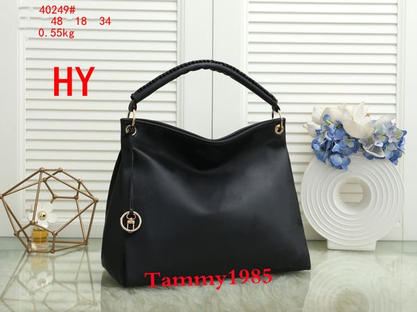 

womens 48cm leather fashion casual tote bags artsy shopping handbags 2021 designers big hobo purses lady tote handbag crossbody shoulder tot