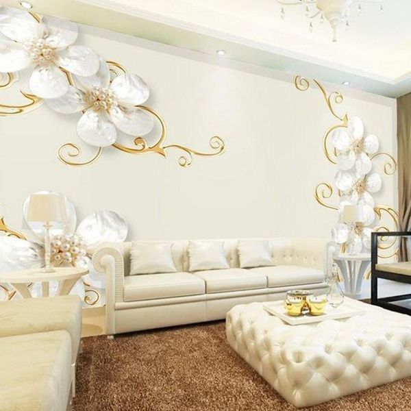 

wallpapers est material 8d wall murals wallpaper crystal butterfly jewellery background decor 3d living room sticke