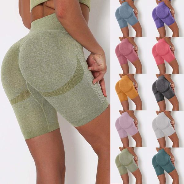 

high waist yoga shorts women seamless fitness sport clothing gym push up leggings female running workout short pants bottoms d4 outfit