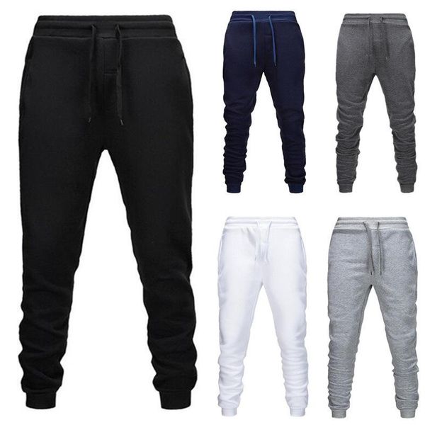 

men's pants autumn and winter casual jogging loose trousers gym, Black