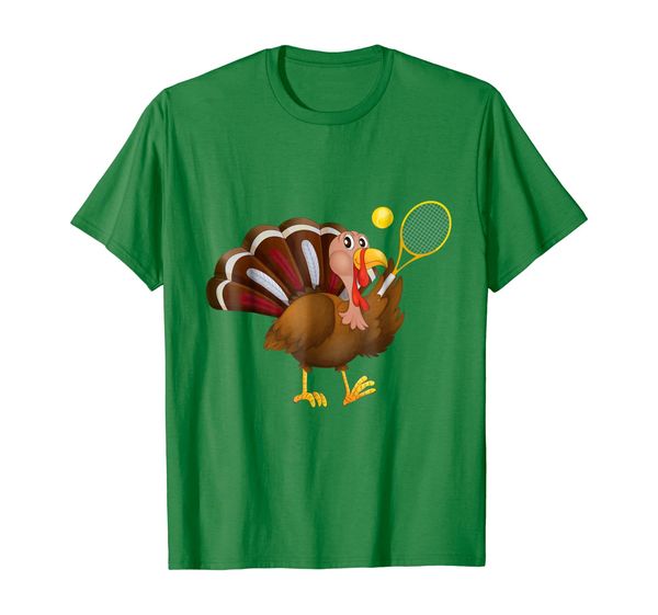 

tennis turkey t-shirt funny thanksgiving gift for tennis, White;black