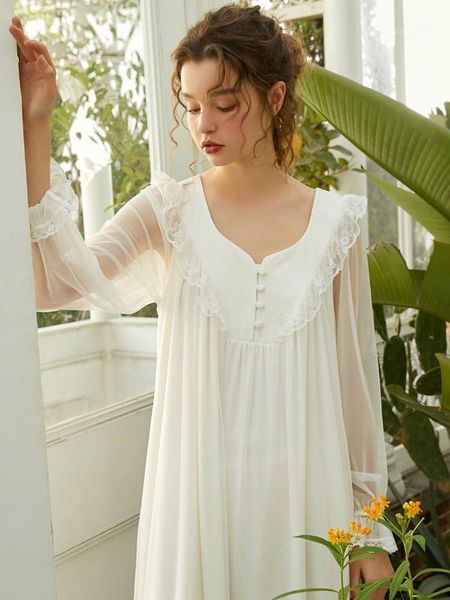 

women's sleepwear 2021 summer princess nightdress nightgown lace girl pink and white nightshirts long dress, Black;red