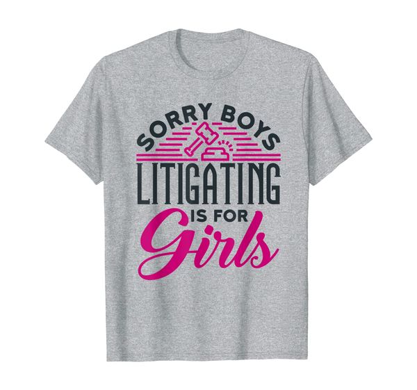 

litigating is for girls - woman lawyer esq. graduation gift t-shirt, White;black