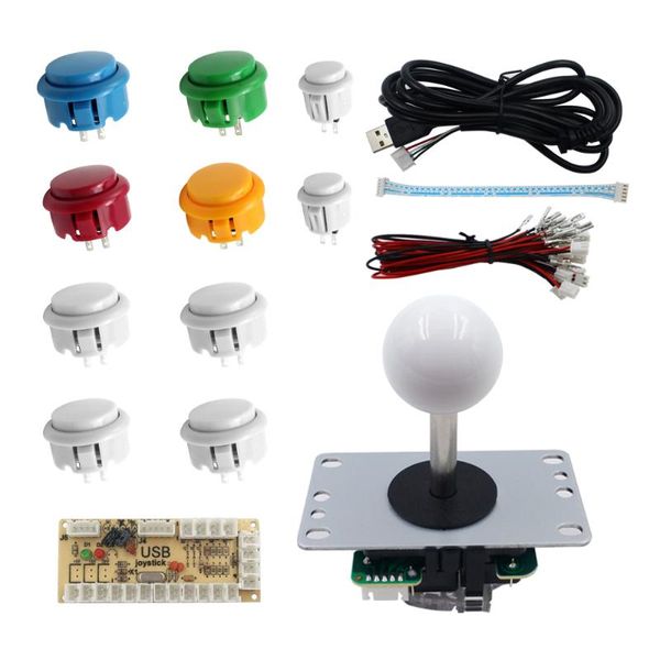 

game controllers & joysticks sjjx diy kit raspberry pi windows controller pc mame arcade retropie button joystick