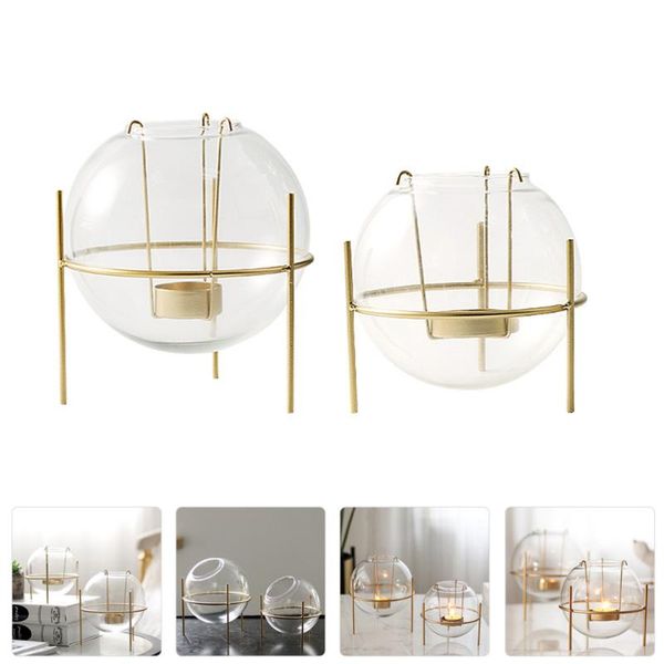 

candle holders 2pcs beautiful deskbrackets novel containers ornaments