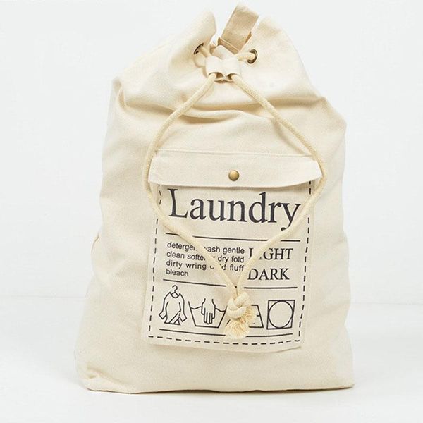 

storage boxes & bins cotton and linen bags organizer drawstring bag bedside clothes pouch box laundry basket