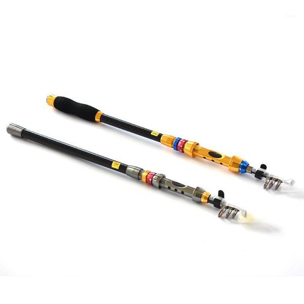 

sections telescope fishing rod carbon fiber spinning portable pesca carp rods boat