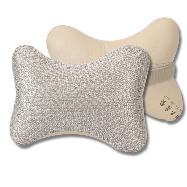 

seat cushions leepee 1 piece head neck support soft car headrest pillow ice mesh cloth breathable interior accessories car-styling