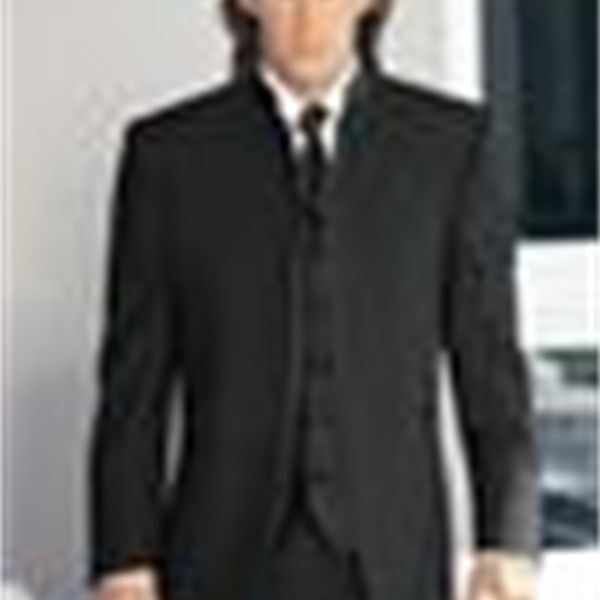 

men's suits & blazers arrival groom tuxedos mandarin lapel groomsmen balck men wedding/prom/dinner man bridegroom (jacket+pants+ti, White;black