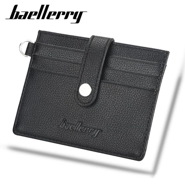 

card holders baellerry men short holder multi position coin purse pu leather driver license clip for male buckle wallets tarjetero, Brown;gray