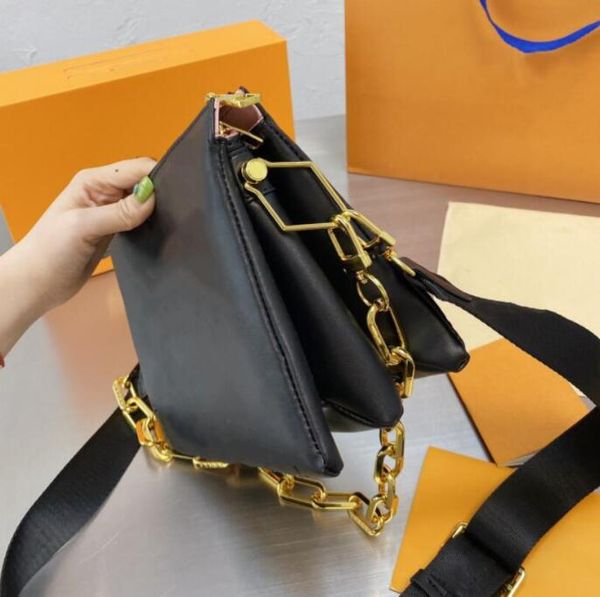 

2021 designers luxurys crossbody chain shoulder bag couss handbags fashion forward women message bags with box