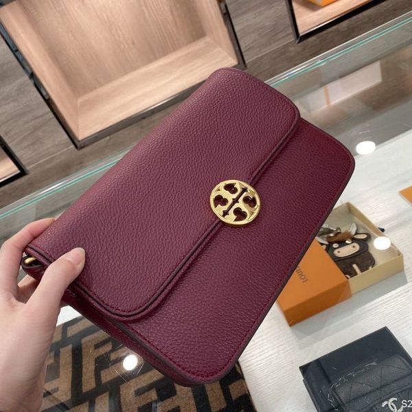 

luxury designer tb women leather classic litchi pattern bag 2021 new fashion chain versatile small square single shoulder messenger kttl