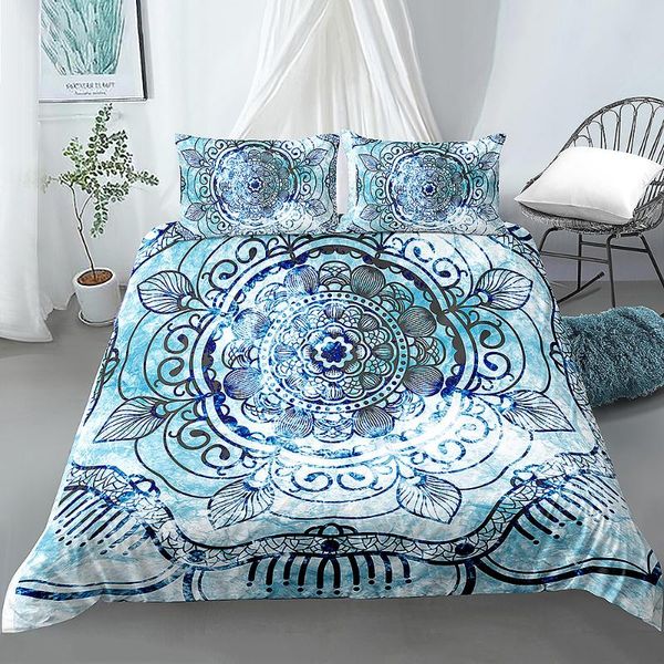 

bedding sets 3d set mandala duvet cover king  size quilt bedclothes comforter 2/3pcs
