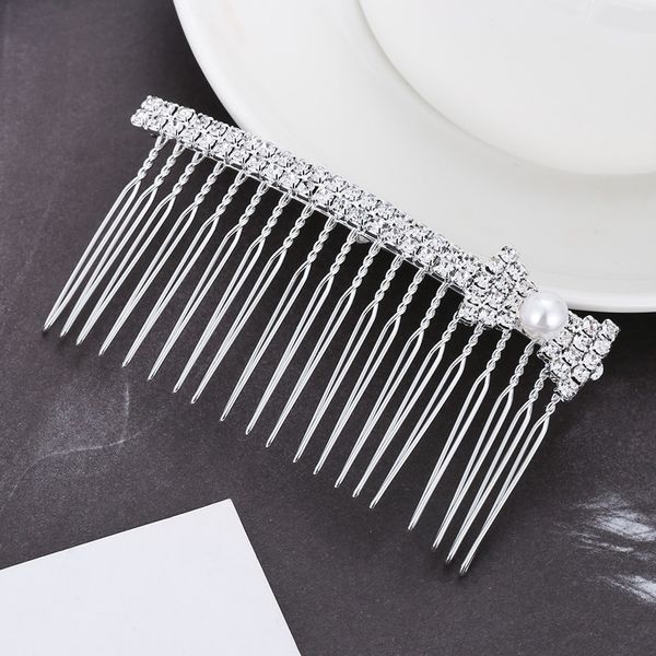 

hair accessories bridal comb jewelry pearl diamond bow full diamond bridal comb, Golden;silver