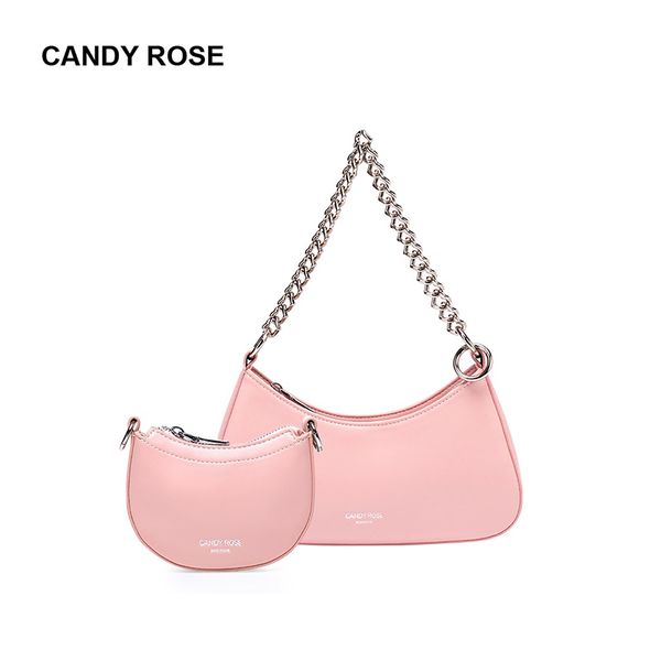 

candyr rose one-shoulder half-moon bag flagship store genuine cr 2021 limited boutique package trendy wild niche