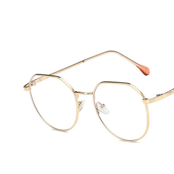 

sunglasses retro hong kong style round anti-blue light flat mirror thin glasses frame student vintage womens gafas, White;black