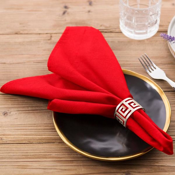 

table napkin 12 pcs napkins cotton cloth wedding dinner for party 46 x cm