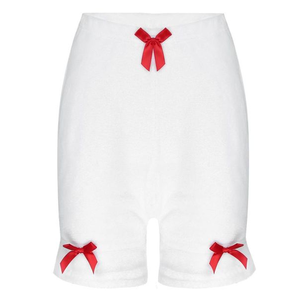 

women's sleepwear women girls coral fleece short bloomers pants winter warm clothes pajama shorts lounge nightwear trousers christmas, Black;red
