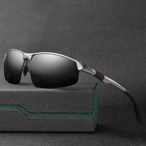 

sun glasses sunglasses 2021 aluminum magnesium polarized men's colorful trendy driver's driving mirror 3121, White;black