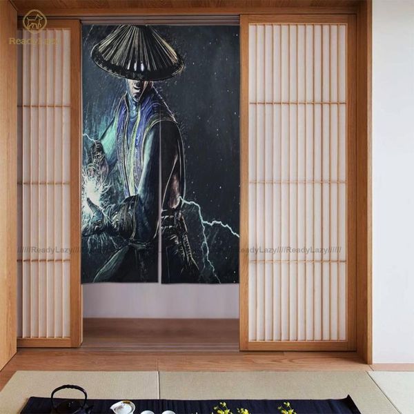 

mortal kombat curtains printed bed room door curtain double divider & drapes