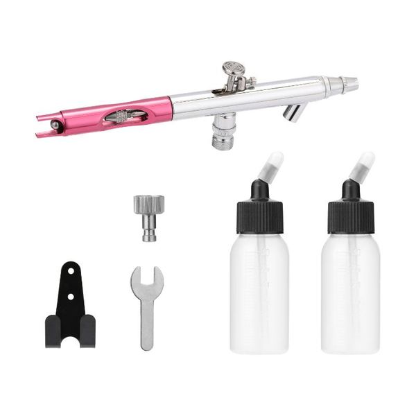 

professional spray guns 0.35mm airbrush set for model making art painting with g1/8 adapter wrentch 2 fluid cups pen cap and metal holder