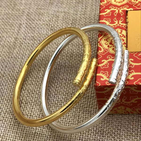 

hand catenary simple versatile imitation monkey king golden cudgel bracelet for men and women with adjustable opening, Golden;silver