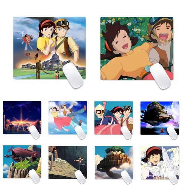 

mouse pads & wrist rests laputa castle in the sky beautiful anime mat desk table protect gamer office work pad non-slip lapcushion