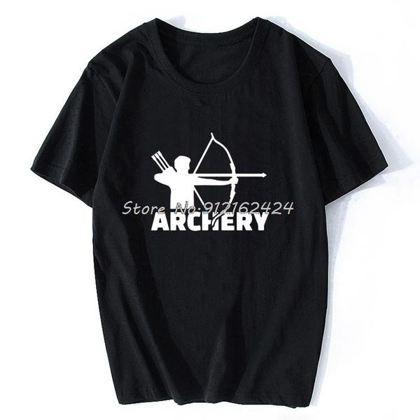 

men's t-shirts archery t shirt men summer fashion short sleeve cotton t-shirt cool archer gift tee hip hop sporting clothing camisetas, White;black