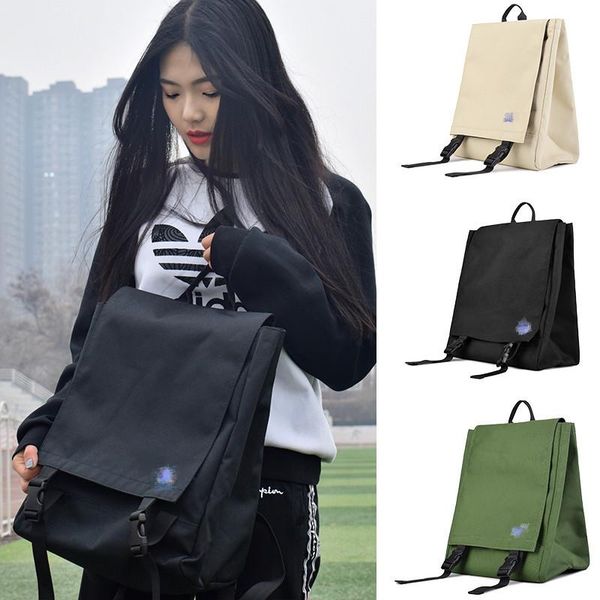 

outdoor bags flip backpack student bag fashion men and women embroidery canvas