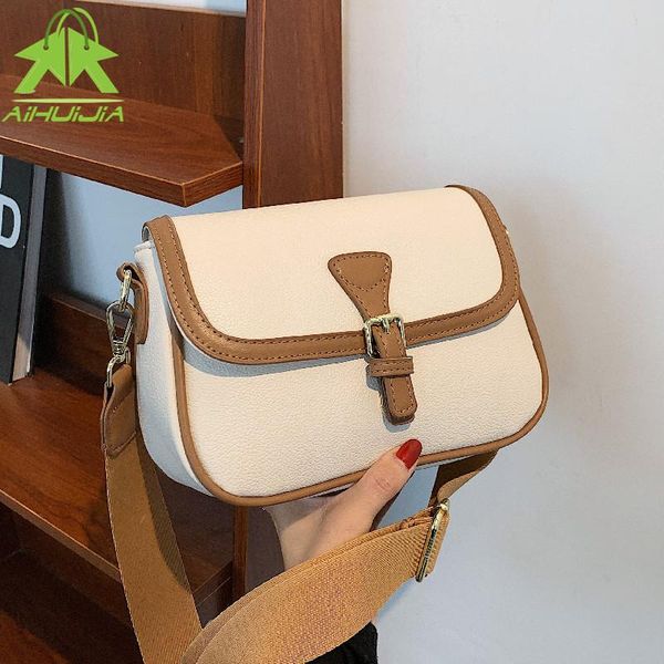 

evening bags fashion wide shoulder strap ladies handbag retro square underarm bag pu leather female messenger