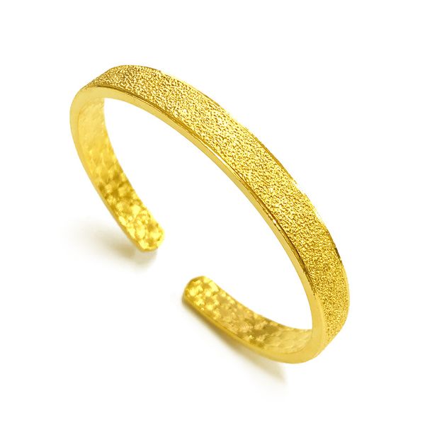 

cuff bangle women jewelry 18k yellow gold filled classic dubai female bracelet gift, Black