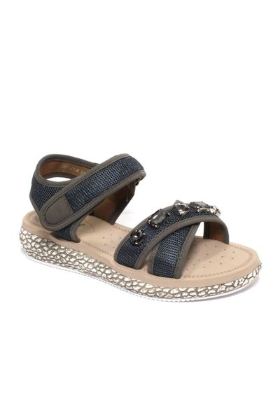 

sandals women's gray big cubic zirconia wrist orthopedic, Black