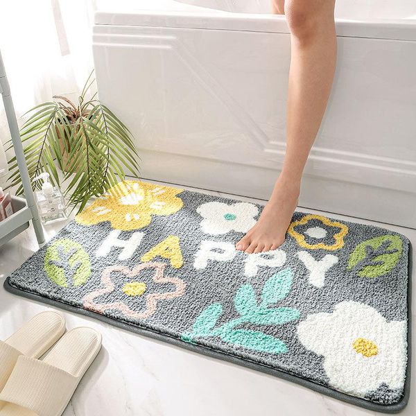 

bath mats plush carpet room mat absorbent pad quick drying rug entrance doormat nappa skin toilet bedroom floor around