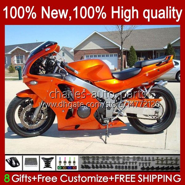 Bodykit für KAWASAKI NINJA ZX-636 ZX 6R 636 600CC 600 CC 1994 1995 1996 1997 Karosserien 50HC.87 orange glänzend ZX600 ZX 6 R ZX636 ZX-6R 94-97 ZX600C ZX6R 94 95 96 97 Verkleidung