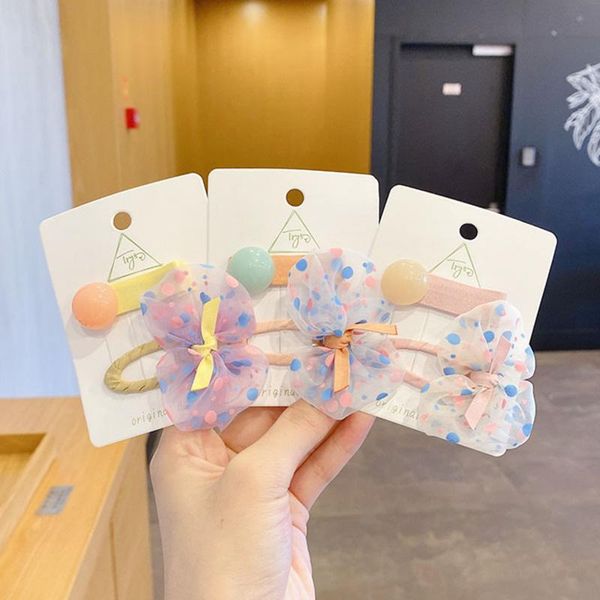 

hair accessories 2pcs/sets candy-colored hairpin female summer 2021 side bb clip children bowknot headdress woman, Slivery;white