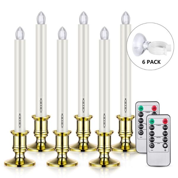 

6pcs led candle light wireless for christmas wedding birthday party candles