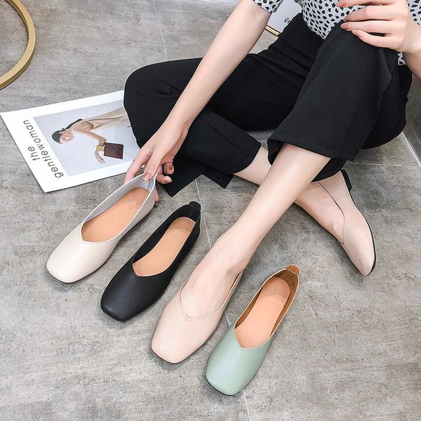 

dress shoes women's fashions will see sweet leather shoes casual ladies' toe women's apartments slide into comfort black muje