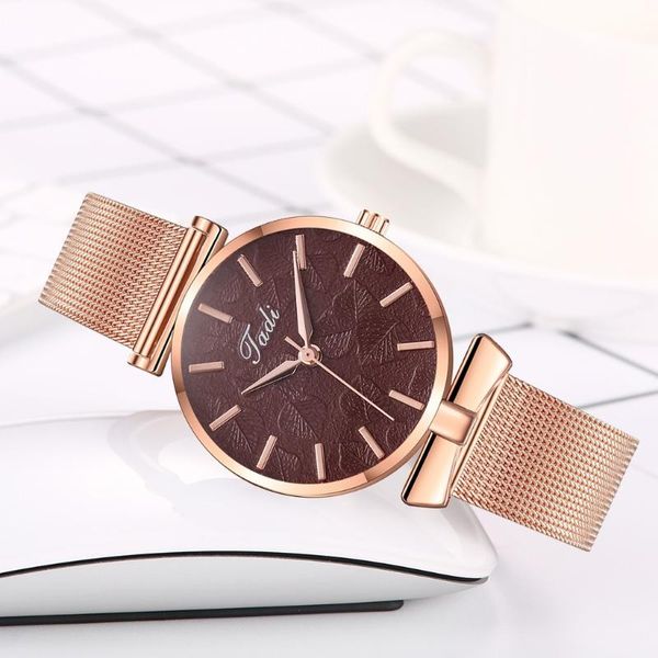 

wristwatches ladies minimalist luxury casual stainless steel belt watch woman quality quartz silicone wristwatch relogio, Slivery;brown